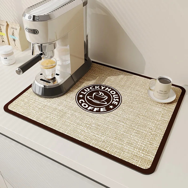 tapis cuisine absorbant moderne anti dérapant taille 30x40cm gris clair