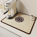 tapis cuisine absorbant moderne anti dérapant taille 30x40cm gris clair