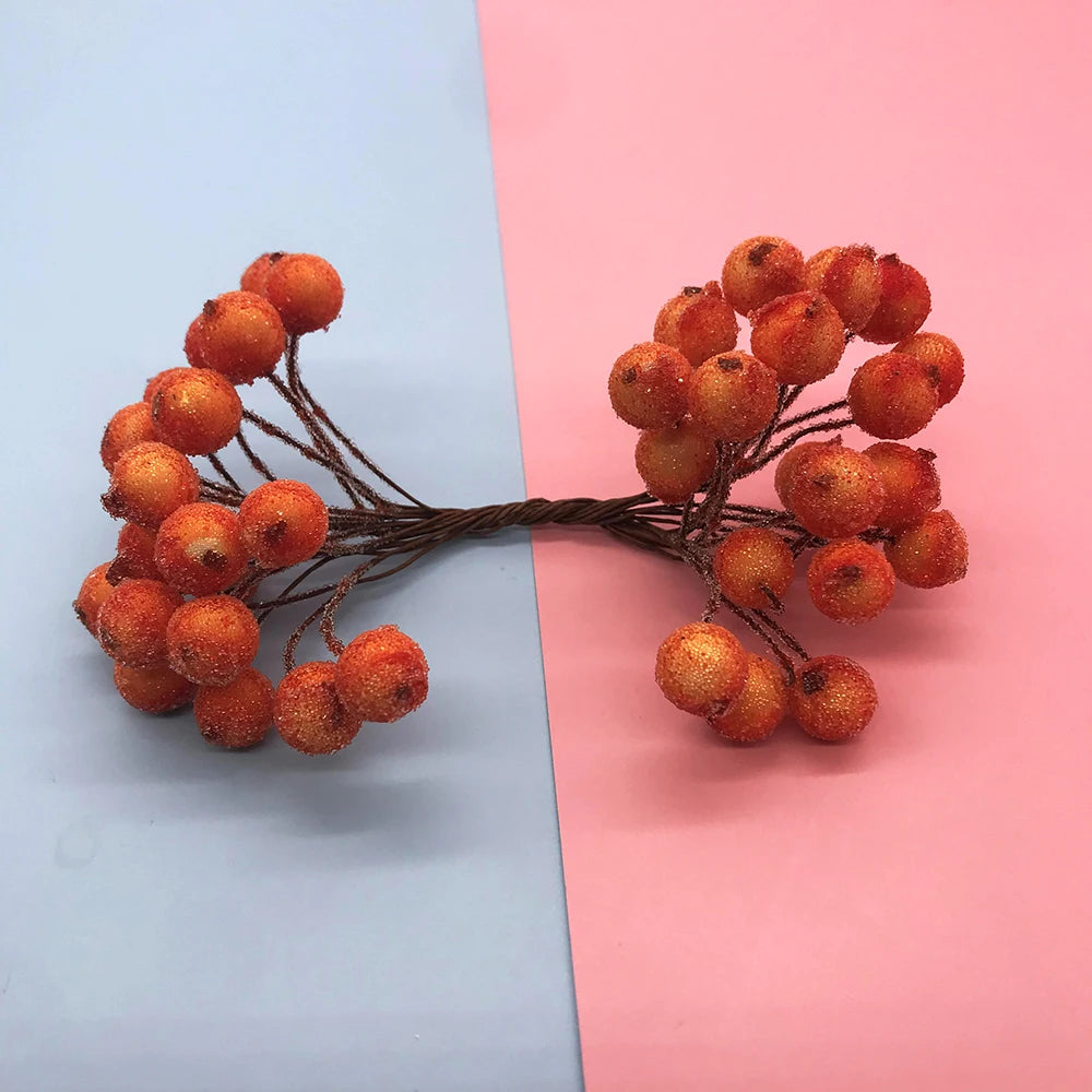 décoration noël guirlande artificielle boules rondes rouge bleu blanc marron naturel intérieur 40 pièces