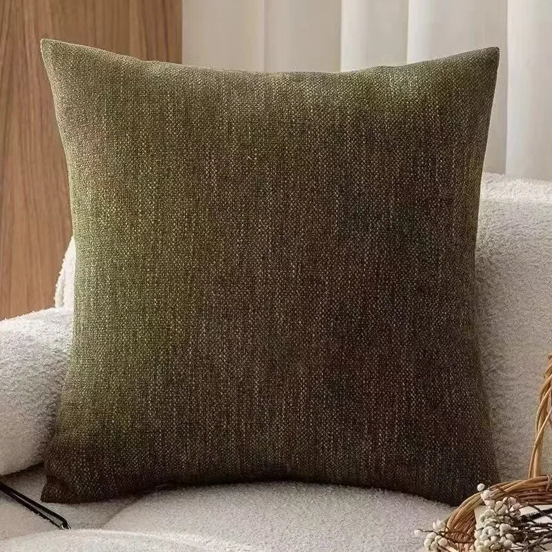 taies d'oreiller moderne beige noir tissu respectueux environnement pièces