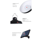 lampe solaire suspendue led moderne panneau solaire télécommande noire abri jardinextérieur