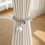rubans fenêtre modernes gris clair doré tissés brillants adhésifs blanches élégants accessoires rideaux