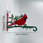 support mural rustique oiseaux cardinaux panier fleurs abri nourriture vis decorationextérieur