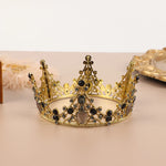 couronne or argent strass baroque élégante adhésive décoration fête princesse baby