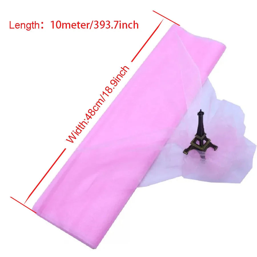 tulle organza rose blanc mariage décoration anniversaire transparent léger texturé événementiel drapé festif