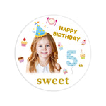 sticker personnalisable anniversaire enfant happy birthday sweet décoratif festif adhésif