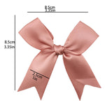 rubans satinés nœuds rose pâle classique opaques tissus décoratifs manuels fêtes 8.5cm 50 pièces