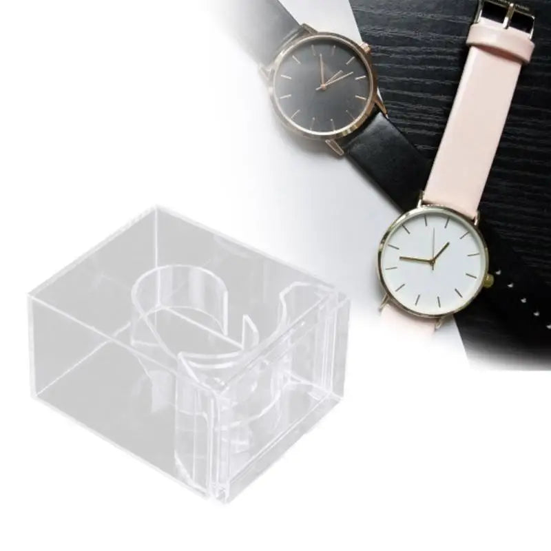 Présentoir montre en forme de C avec montres visibles
