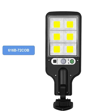 lampe solaire moderne led noir ip65 télécommande détecteur mouvementextérieur autonomie minimaliste