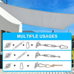 Kit complet accessoires installation ombrage extérieur