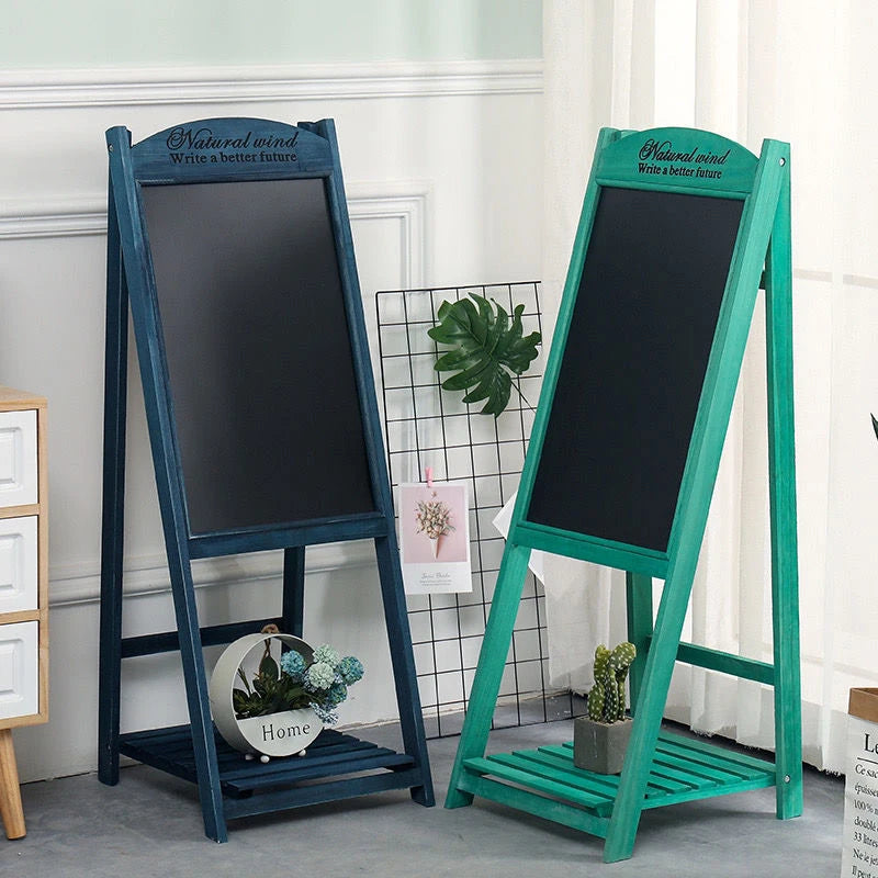 tableau noir moderne étagère bois support vis facile vert brun blanc minimaliste decoration