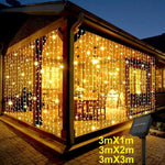 rideau lumineux blanc moderne 3m 3m 300 leds clips solar ip65 decorationextérieur