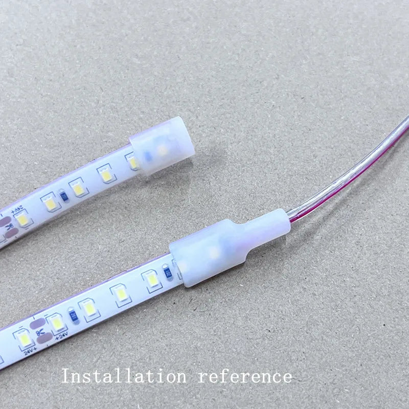 connecteurs adhésifs blancs utilitaires câbles led sécurités opaques rondes platées