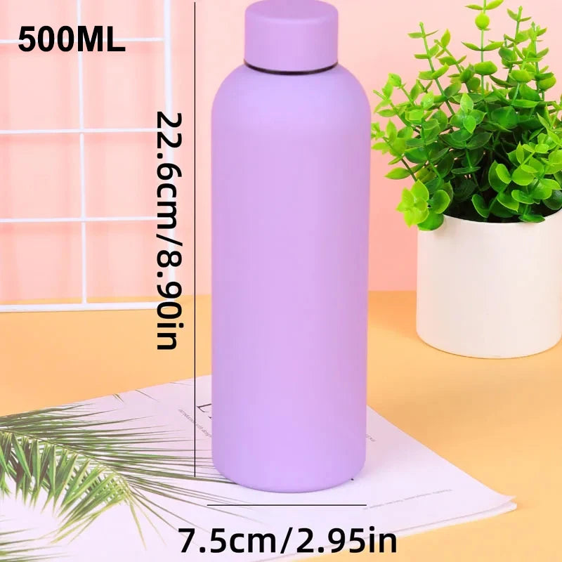 bouteille isotherme acier inoxydable sport moderne bouchon garder boisson chaud froid