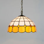 Lampe suspendue Art Nouveau verre coloré floral chambre cuisine restaurant