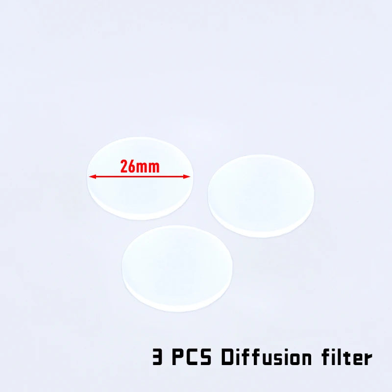 lentilles noires transparentes 30mm 28mm 26mm 25.4mm diffuse ir filter led chasse