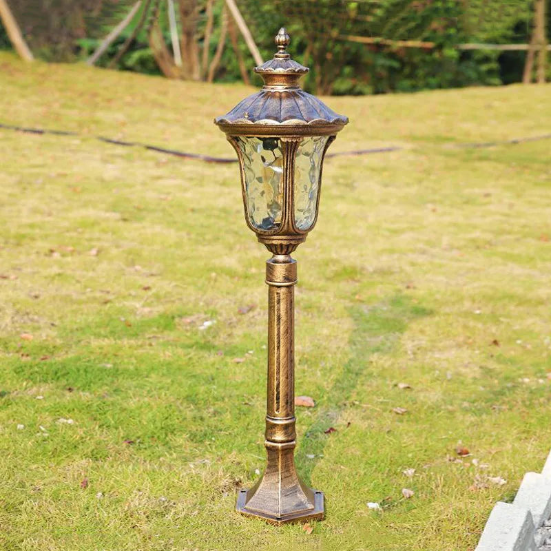 lampe jardin extérieure led noir bronze transparent classique vintage 80 110cm