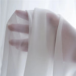 rideau blanc transparent moderne uni polyester clips fenêtre salon chambre bureauhôtel inclusion