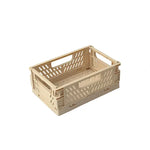 paniers pliables rangement réutilisables blanc rose modernes perforés respectueux environnement multifonctionnels petits moyens