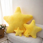 coussin étoile décoratif jaune rose vert lit maison anti décubitus coton polyester