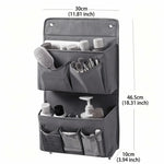 sac rangement mural noir gris clips modernes brosse flacon lotion crème