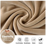 housse chaise velours polyester moderne camel opaque simple mariage banquet chaise plage fauteuil