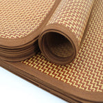 tapis marron clair beige motifs géométriques moderne nylon 30x40 40x40 40x50 50x60