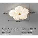 plafonniers moderne acrylique chrome plié blanc toucher interrupteur led couleurs réglables