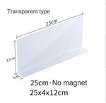 séparateurs étagères magnétiques transparents plastique pvc réutilisables modernes pièces salon respectueux environnement