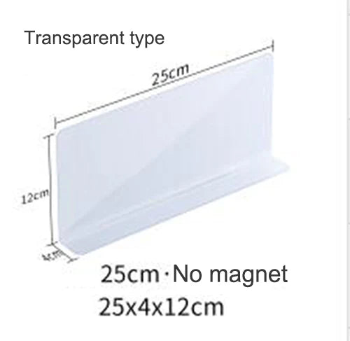 séparateurs étagères magnétiques transparents plastique pvc réutilisables modernes pièces salon respectueux environnement