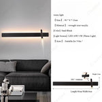 lampe murale moderne applique chambre étude entrée éclairage led noir blanc fixée minimaliste atmosphère