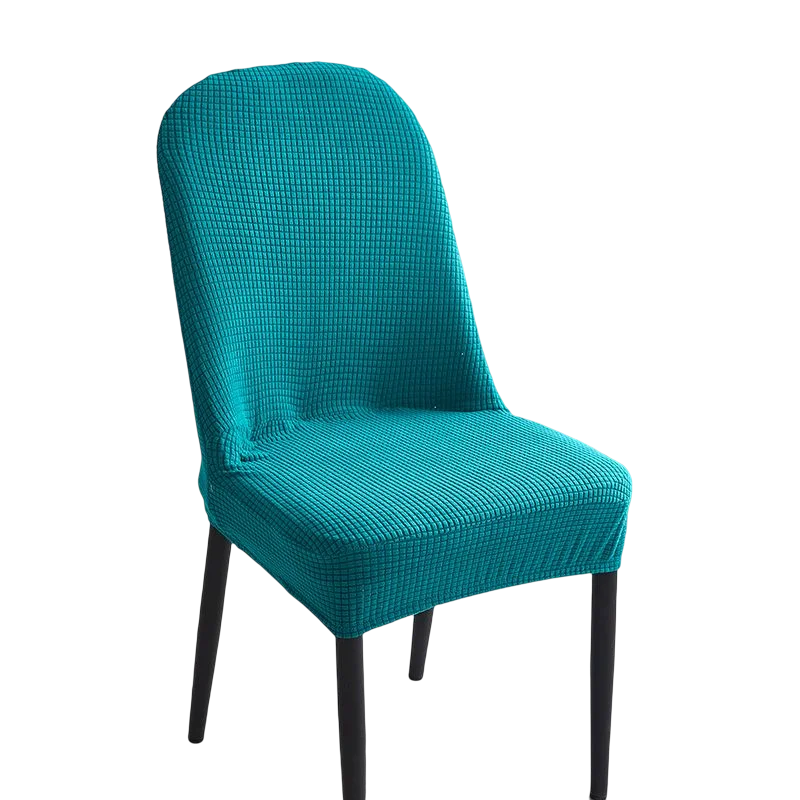 housses chaise peluche grise carreaux moderne polyester élasthanne banquet mariage salle manger fauteuil