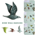 Oiseau mural céramique 3D détail des textures et couleurs