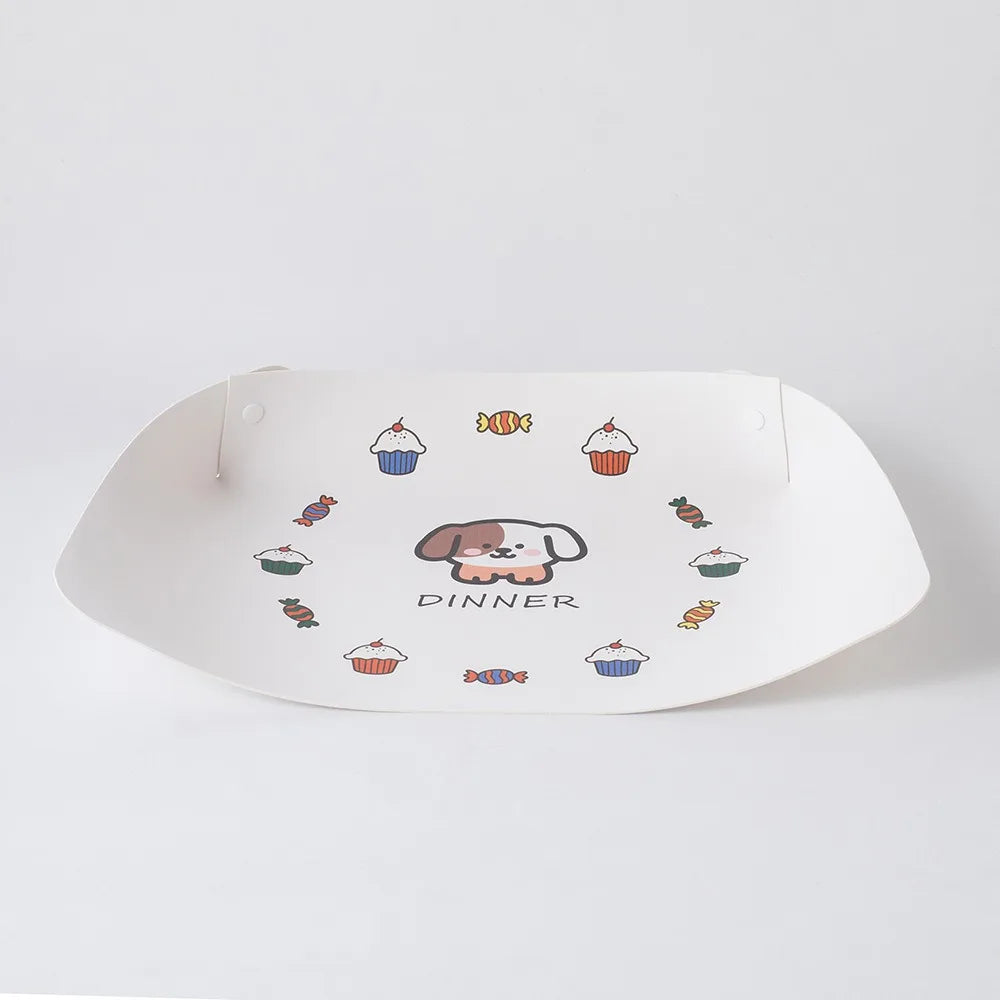 tapis nourriture animaux moderne élégant clips carreaux rayures blanc beige rose vert bleu violet