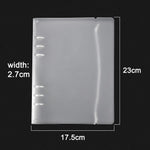 album scrapbooking pochettes transparentes anneaux métalliques rangement diy estampage modernes cartes imprimées plastique lisse