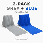 matelas gonflable dos gris velours doux portable pliable léger valve