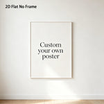 affiches personnalisables blanc texte minimaliste clips bulldog opaques salon décoration murale impressions toile
