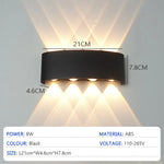 lampes murales led modernes noires étanches ip65 extérieures intérieures 2w 4w 6w 8w 10w