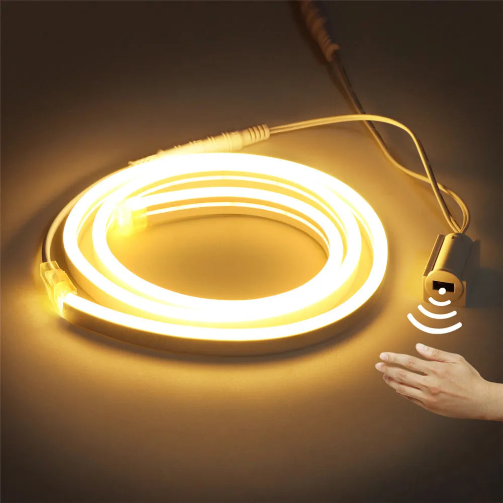 ruban led flexible blanc moderne adhésif 12v capteur mouvement 1m 2m 3m 5m