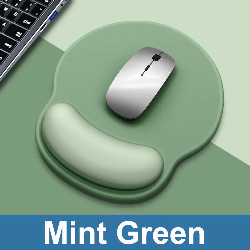 tapis souris ergonomique vert menthe tapis non glissant poignet support confort moderne