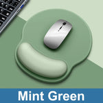 tapis souris ergonomique vert menthe tapis non glissant poignet support confort moderne
