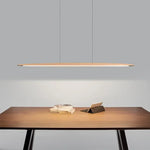 lampe suspendue bois marron clair moderne 120cm 150cm 180cm 200cm certification ul vde ccc