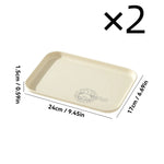 assiettes modernes plastique imprimées ours tasse cuillère serviette dessin animé minimaliste