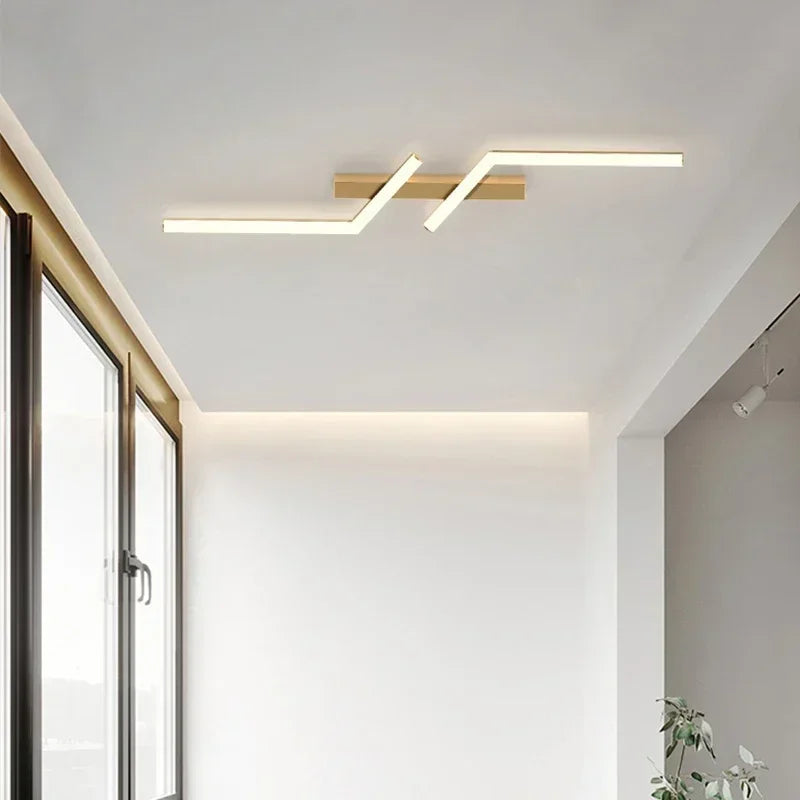 lampe moderne minimaliste noir blanc rectangulaire lisse 60cm 80cm 100cm 120cm led stepless dimming