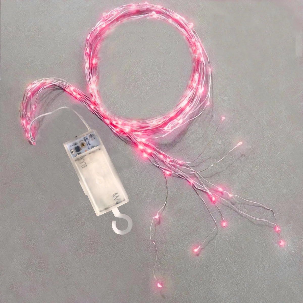 guirlande lumineuse rose saint valentin 100 led moderne décoration chambre fil cuivre
