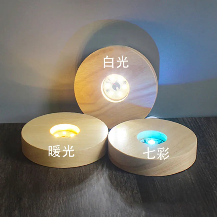 lampe table bois naturel texture moderne câble usb interrupteur lumière led blanc