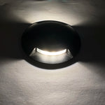 lampe sol led noire argent ip67 étanche moderne 320mm 1w 2w