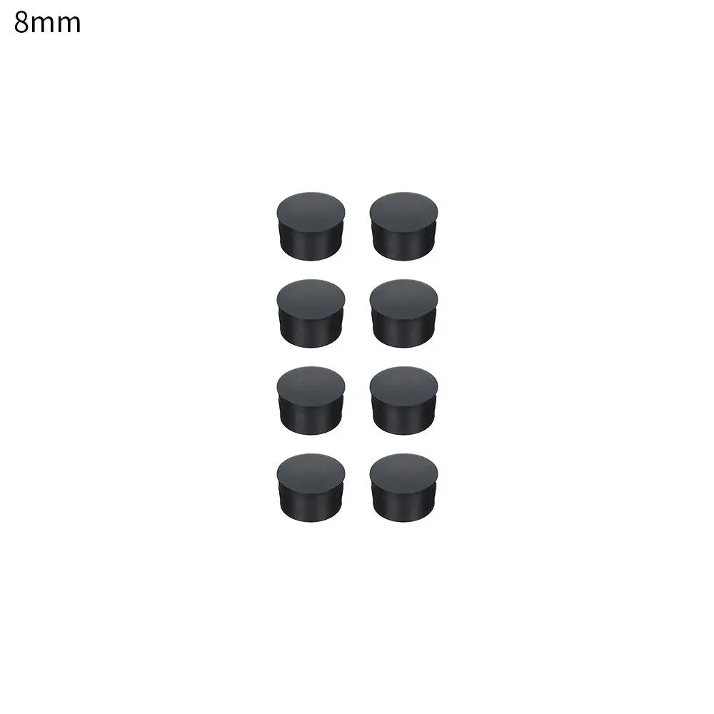 bouchons trou noirs plastique adhésifs pratiques pièces round variées dimensions