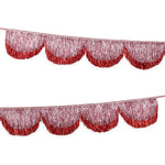 guirlande festive franges scintillantes or argent anniversaire noel saint valentin halloween pâques