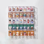 boîtes rangement transparentes pliables figurines collection modernes cartoonesques respectueuses l'environnement